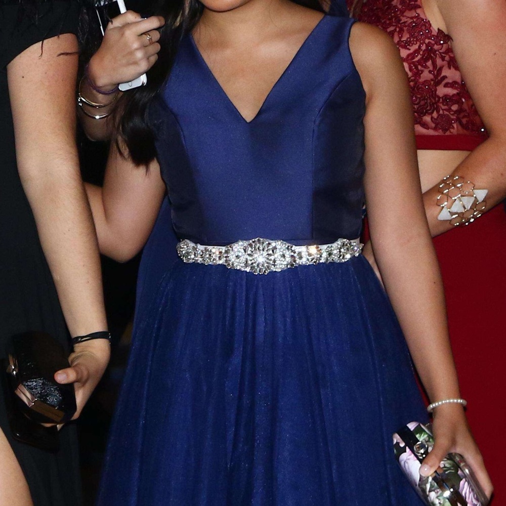 Navy Blue Tulle Dress